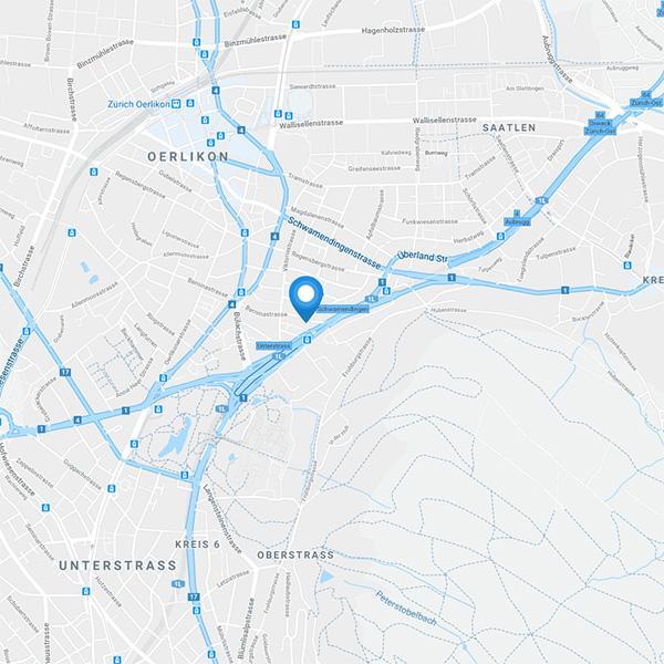 Karte zum Lagerraum Zürich