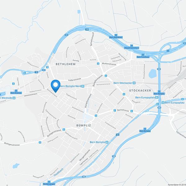 Karte zum Lagerraum Bern