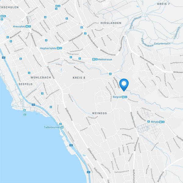 Karte zum Lagerraum Zürich