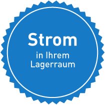 Lagerraum mit Strom